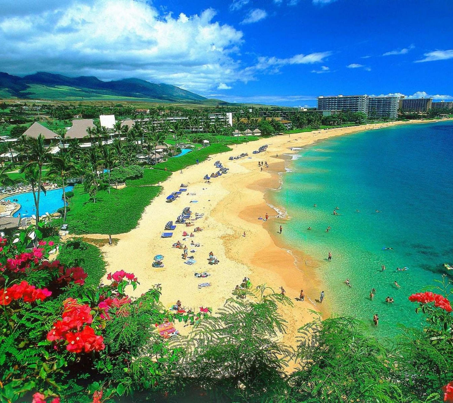 Beautiful Scenery Kaanapali Beach Maui Hawaii Archipelago United States World