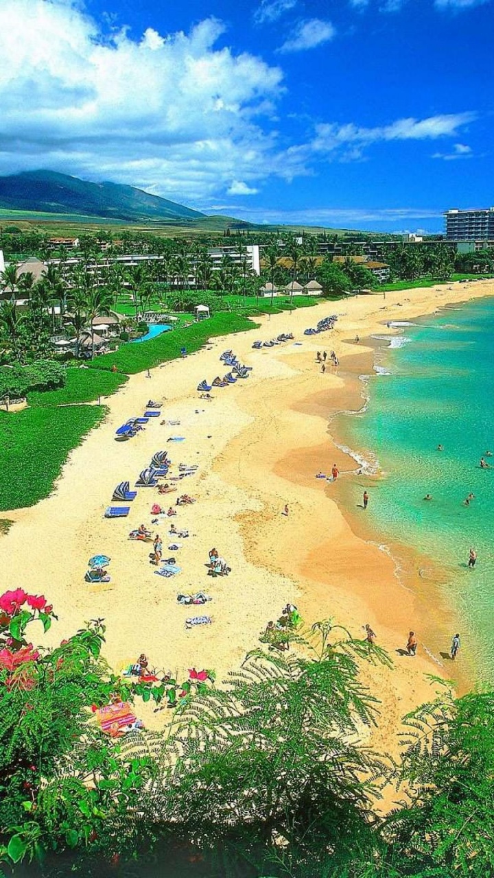 Beautiful Scenery Kaanapali Beach Maui Hawaii Archipelago United States World