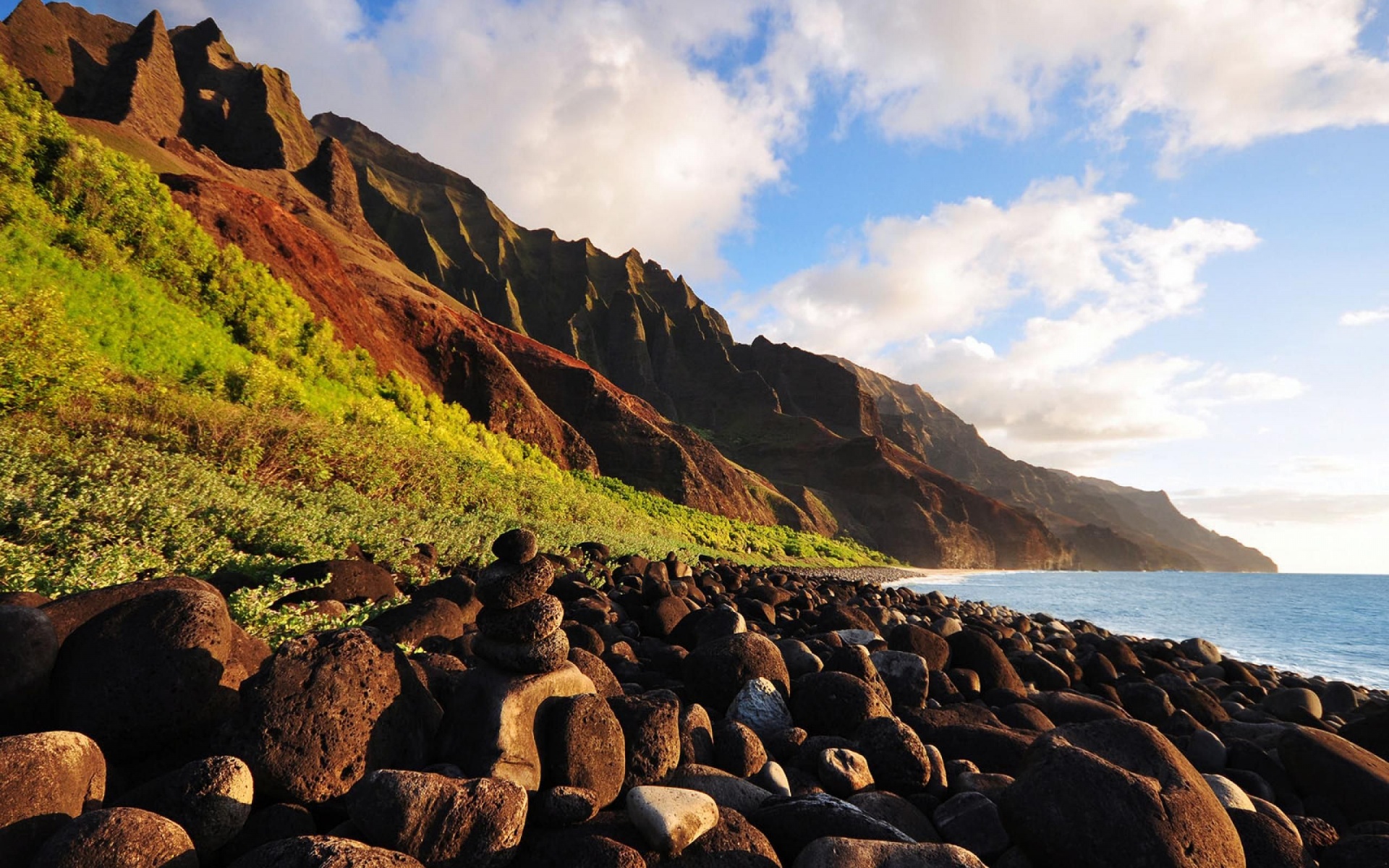 Beautiful Scenery Kauai Na Pali Coast Tropical Island Hawaii United States World