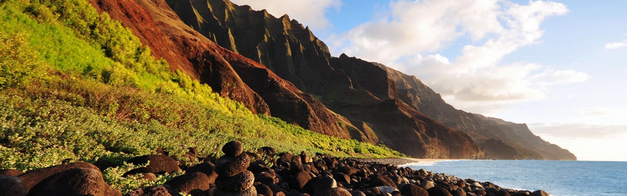 Beautiful Scenery Kauai Na Pali Coast Tropical Island Hawaii United States World