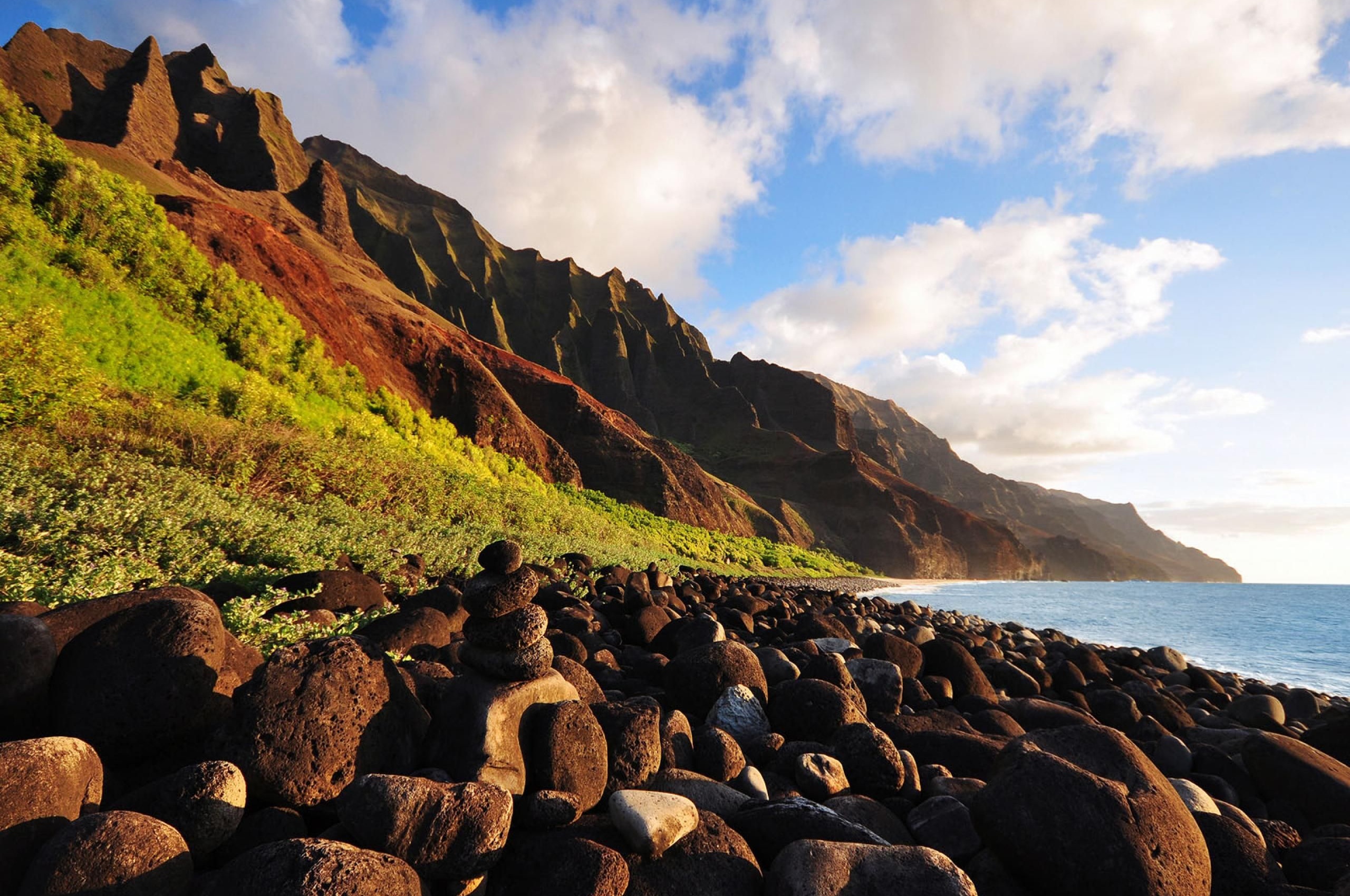 Beautiful Scenery Kauai Na Pali Coast Tropical Island Hawaii United States World