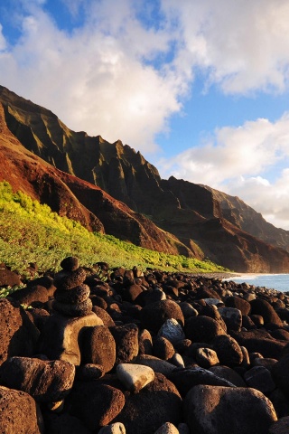 Beautiful Scenery Kauai Na Pali Coast Tropical Island Hawaii United States World