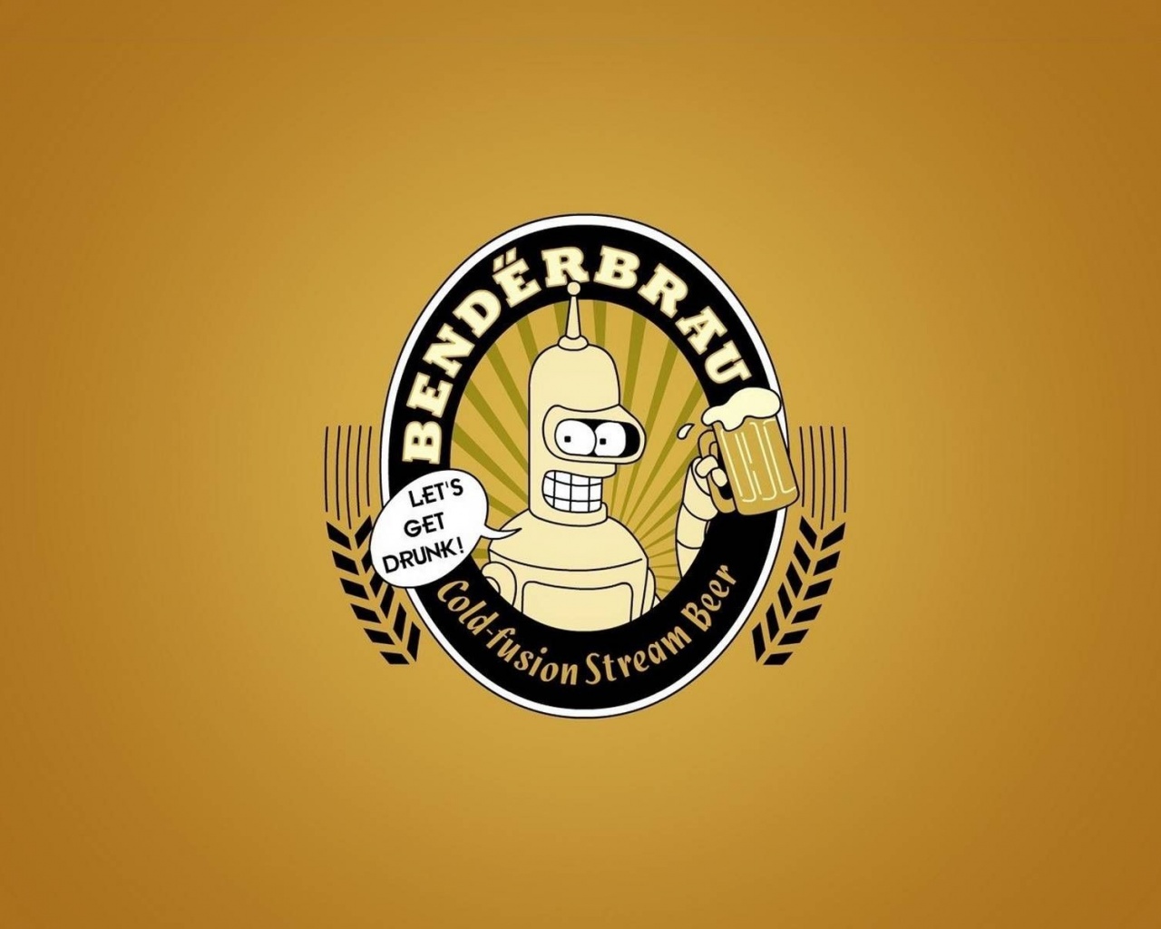 Beers Futurama Bender Minimalistic Funny