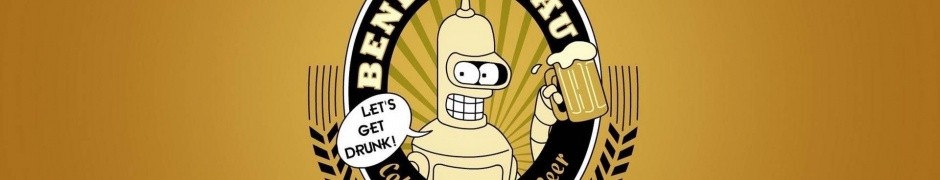 Beers Futurama Bender Minimalistic Funny