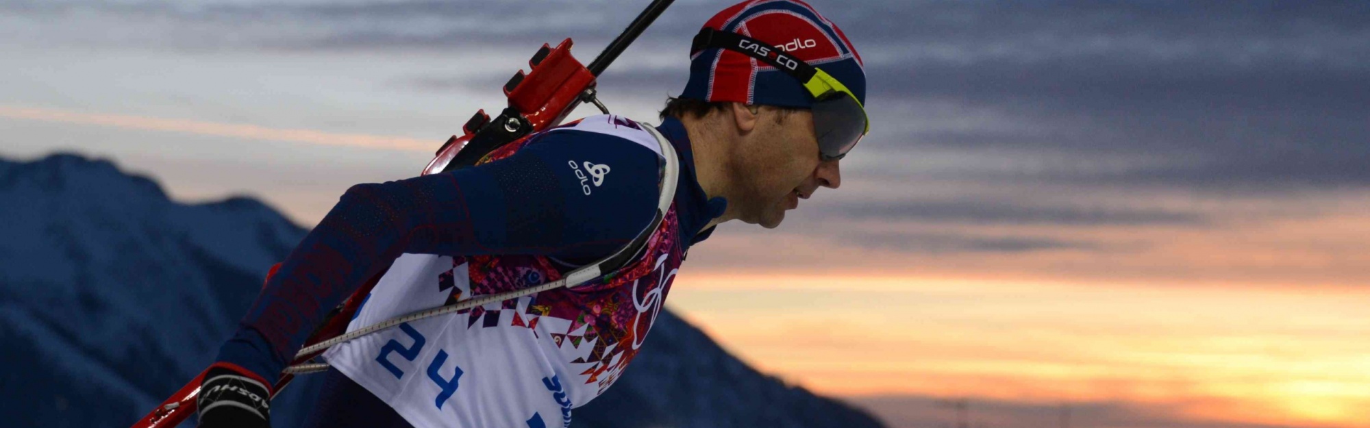 Biathlete On The Track In Sochi 2014