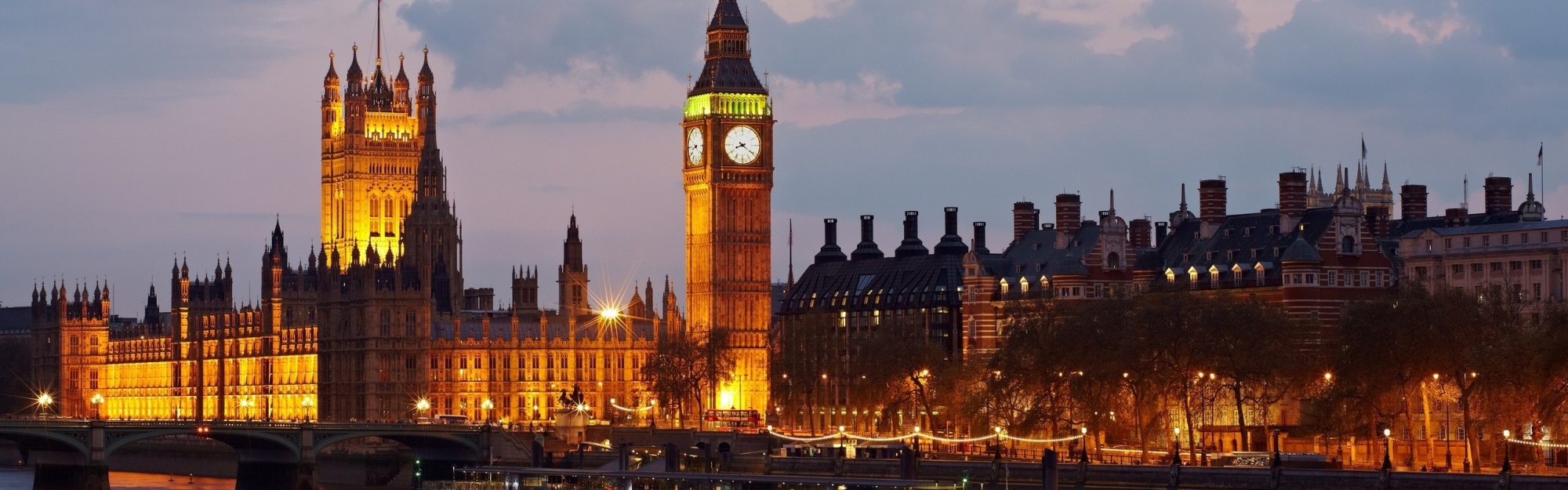 Big Ben Great Britain England London Westminster Palace River Thames City Evening