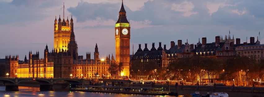 Big Ben Great Britain England London Westminster Palace River Thames City Evening