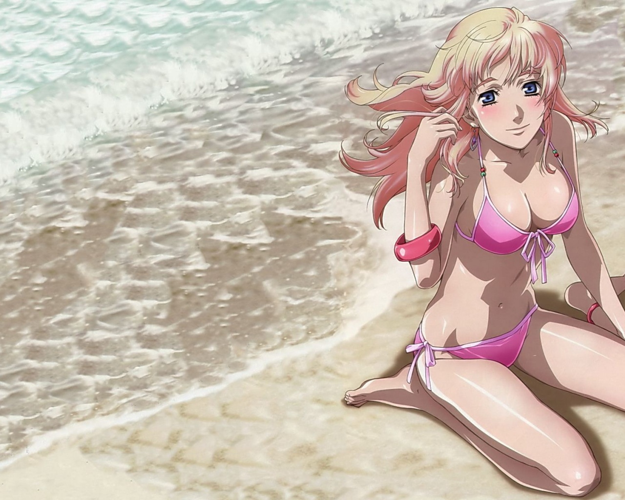 Bikini Girl Macross Frontier Groping Cavan