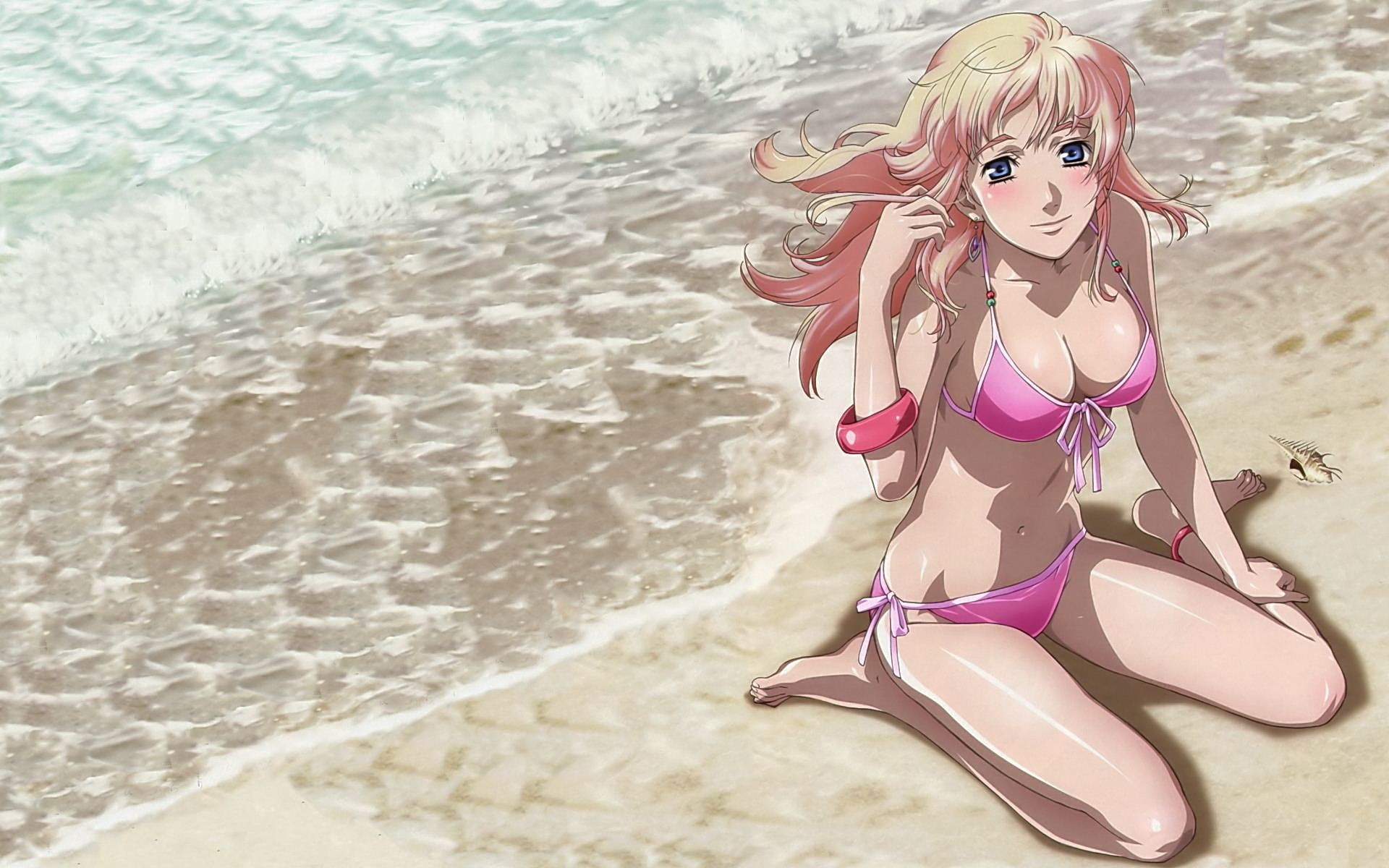 Bikini Girl Macross Frontier Groping Cavan