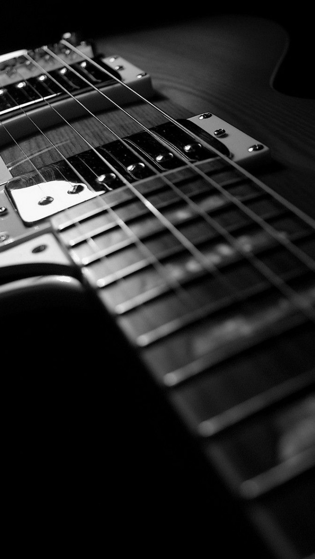 Black And White Guitar