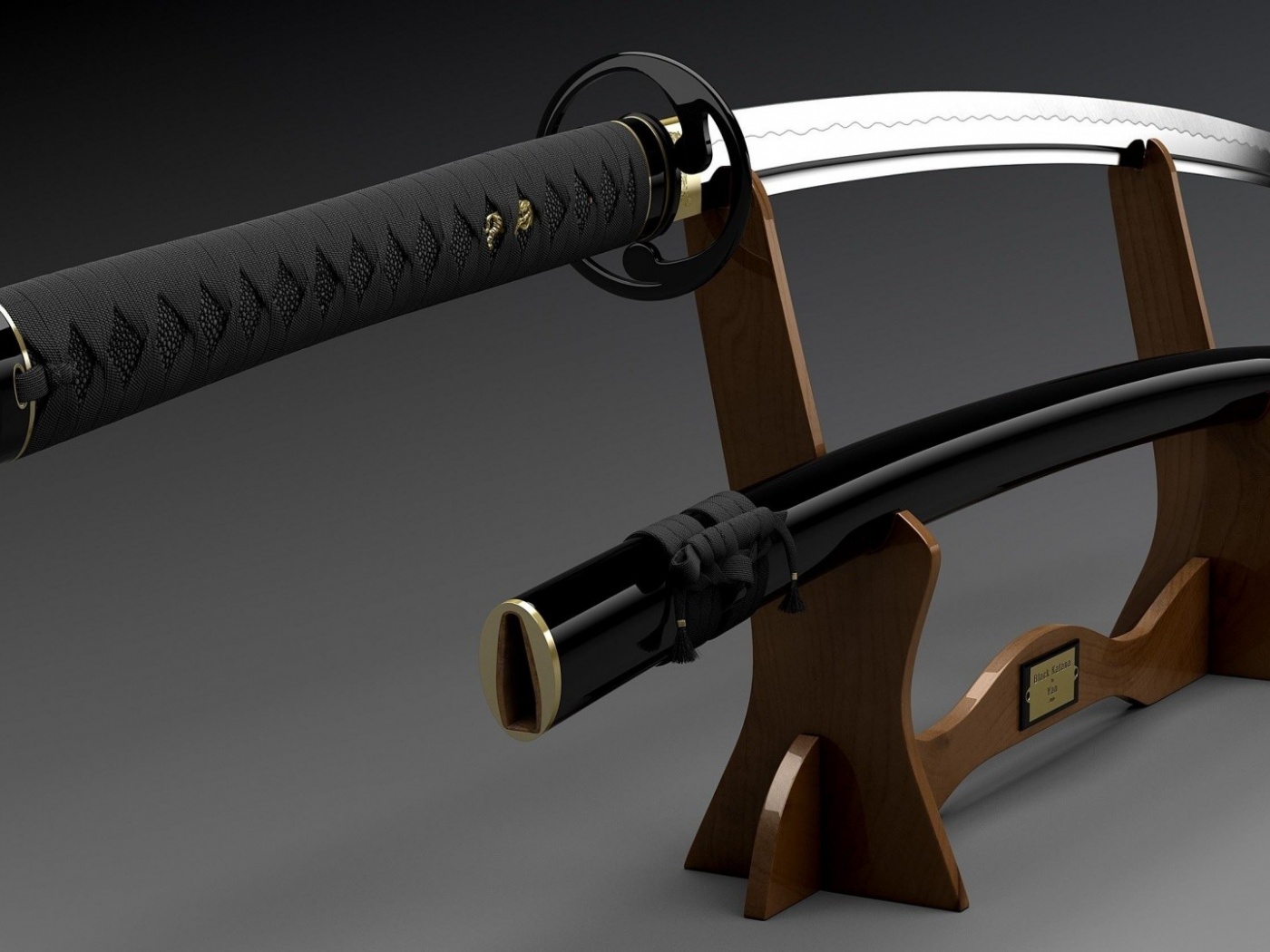 Black Katana Sword