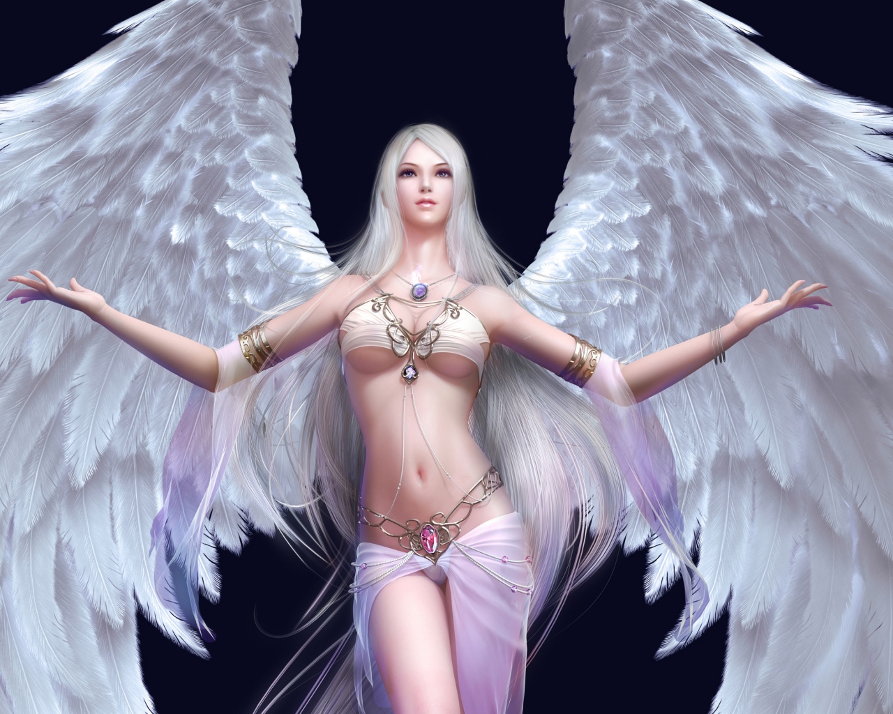 Blonde Wings Fantasy Forsaken World