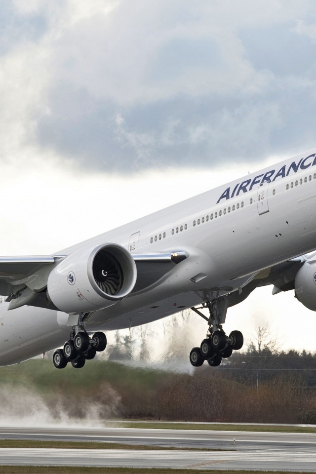 Boeing 777 Plane Take Off The Airport