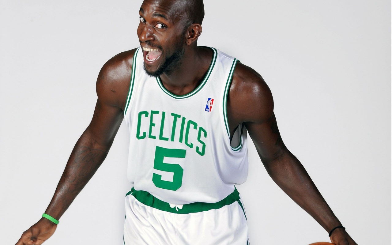 Boston Celtics Nba American Basketball Kevin Garnett Smiles