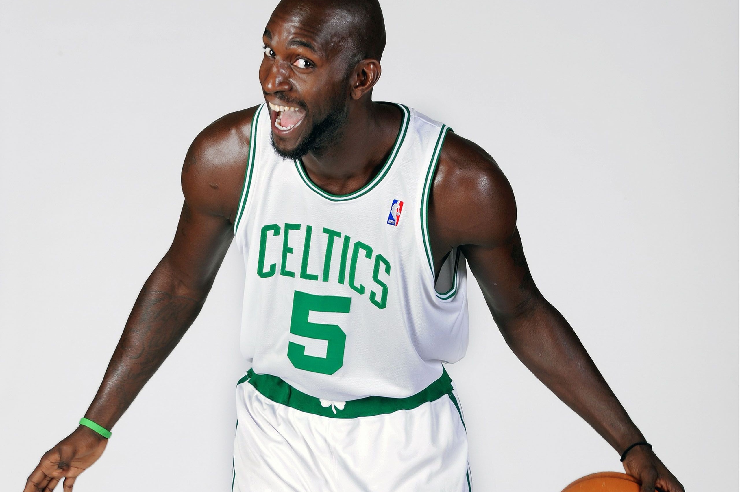 Boston Celtics Nba American Basketball Kevin Garnett Smiles