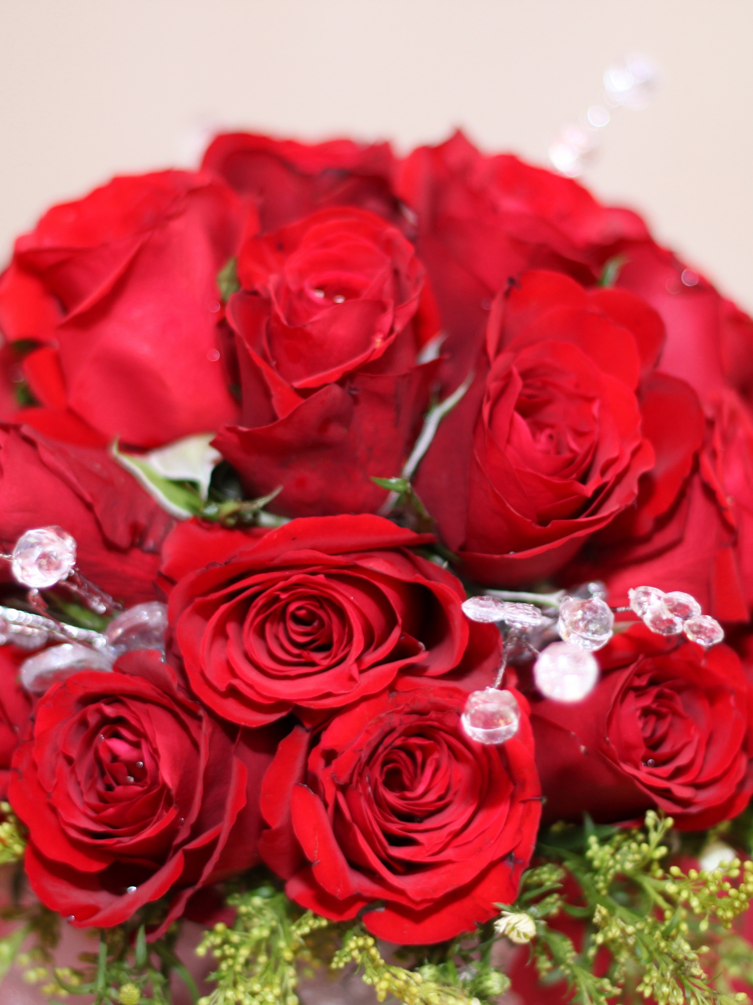 Bouquet Of Red Roses On 8 March