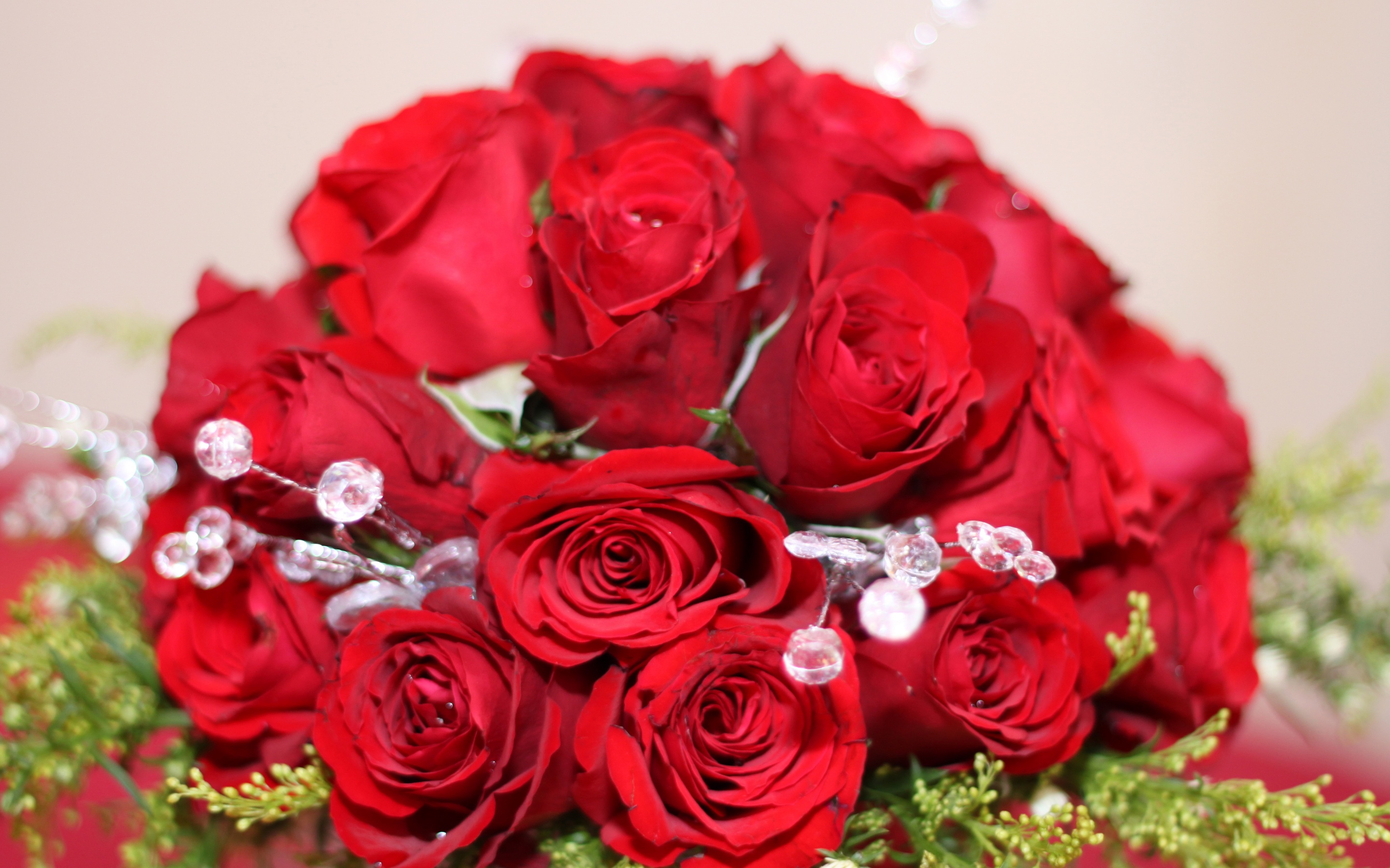 Bouquet Of Red Roses On 8 March