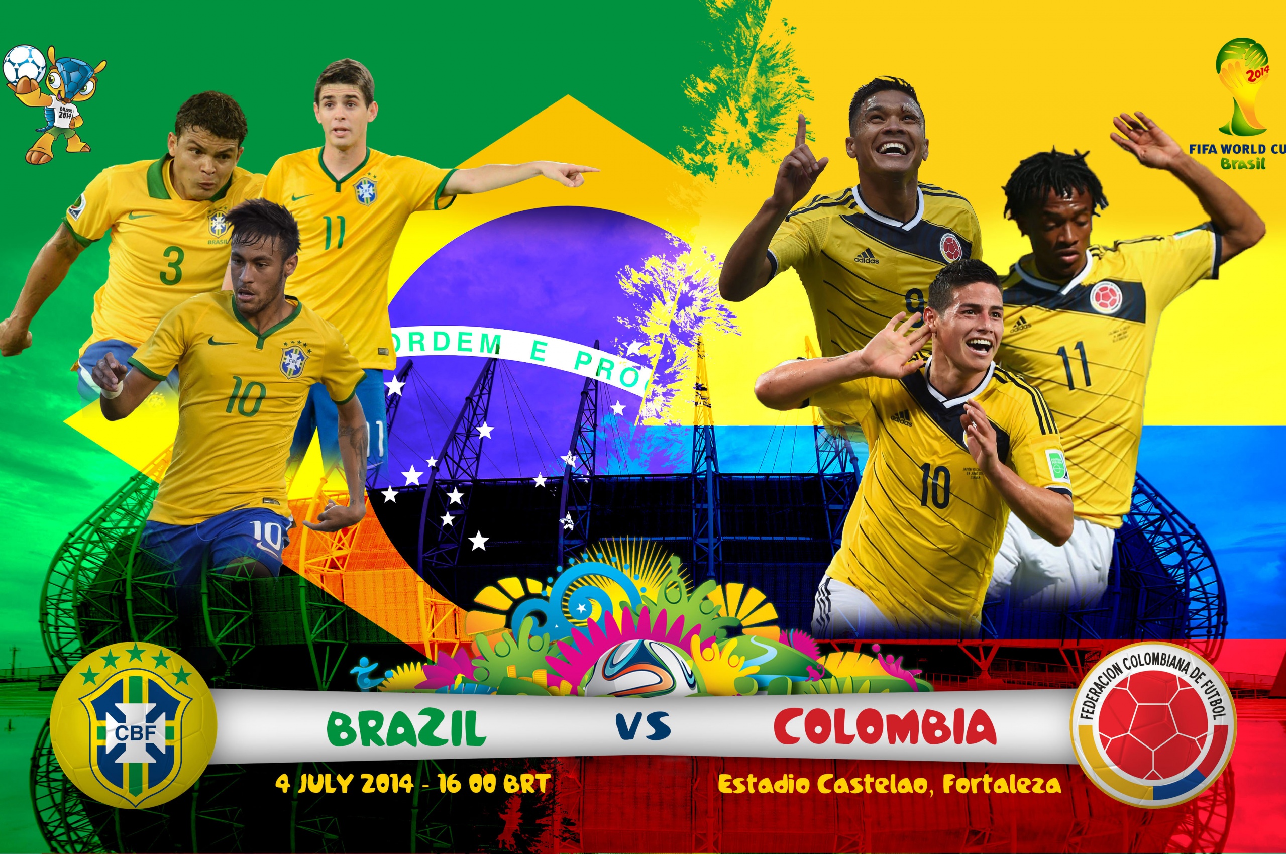 Brazil Vs Colombia Quarter Finals