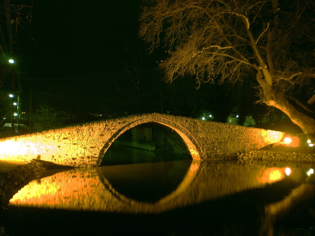 Bridge In Edessa Pella Makedonia Thraki Greece