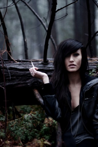 Brunettes Women Forest Jackets Piercings Lauren Black Clothes Taylor Mccutchan