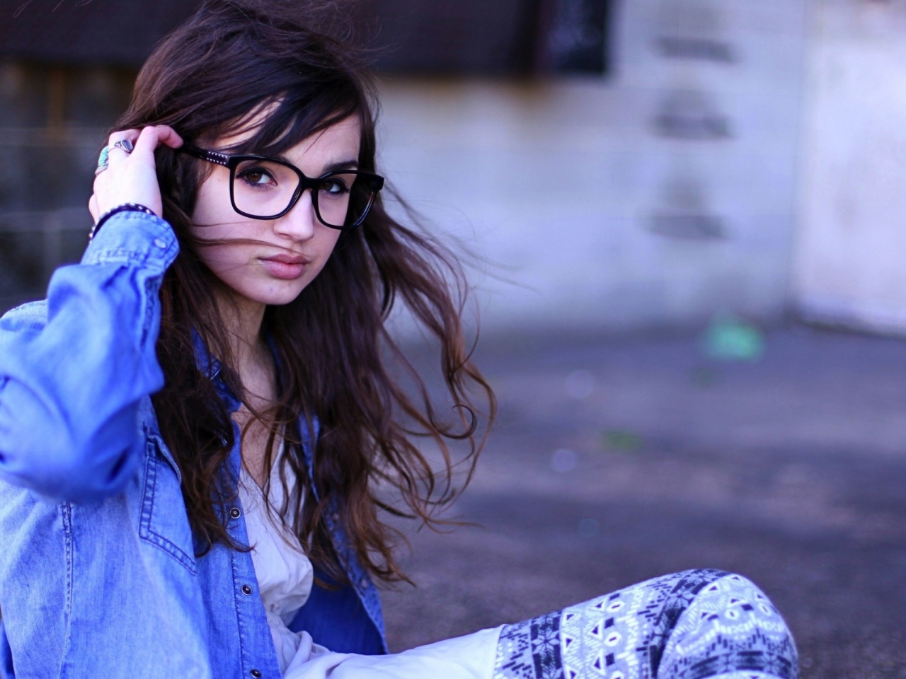 Brunettes Women Glasses