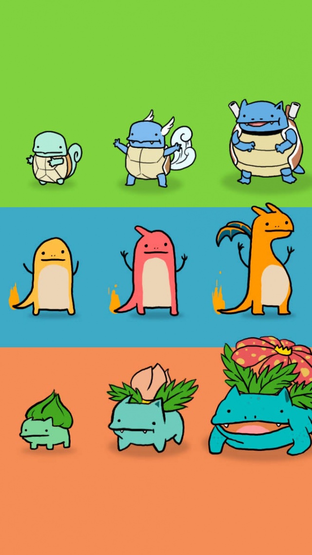 Bulbasaur Charmander And Squirtle