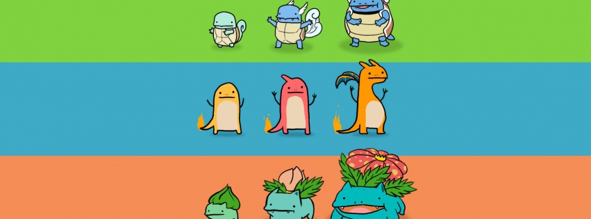 Bulbasaur Charmander And Squirtle