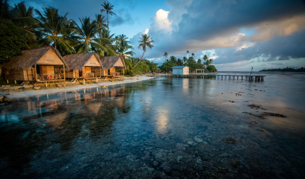 Bungalows In French Polynesia