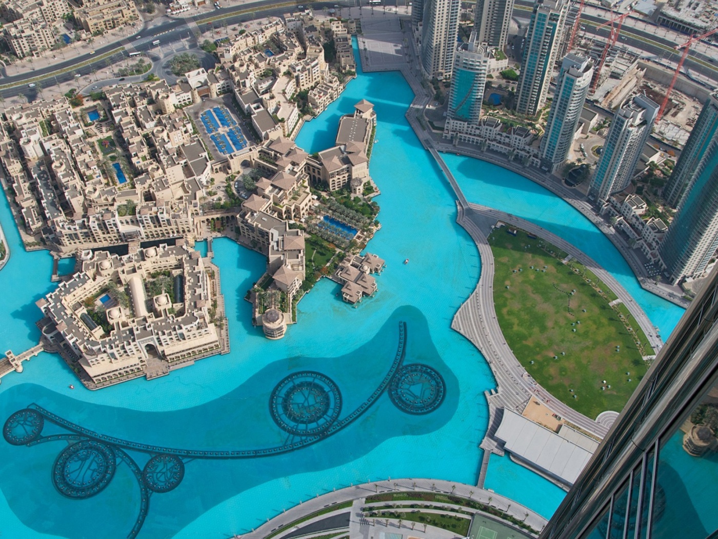 Burj Khalifa Dubai Uae Water Pool