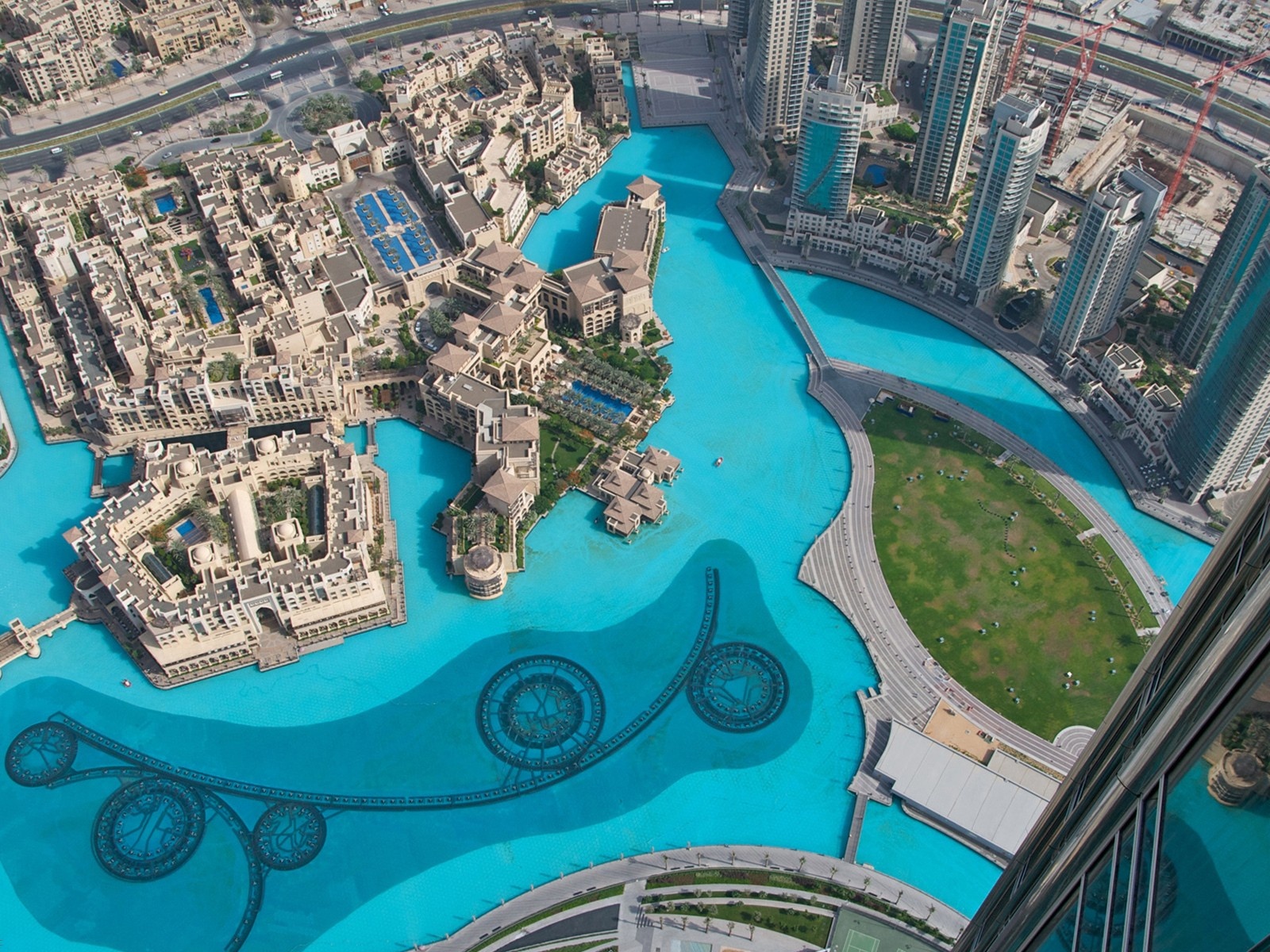 Burj Khalifa Dubai Uae Water Pool