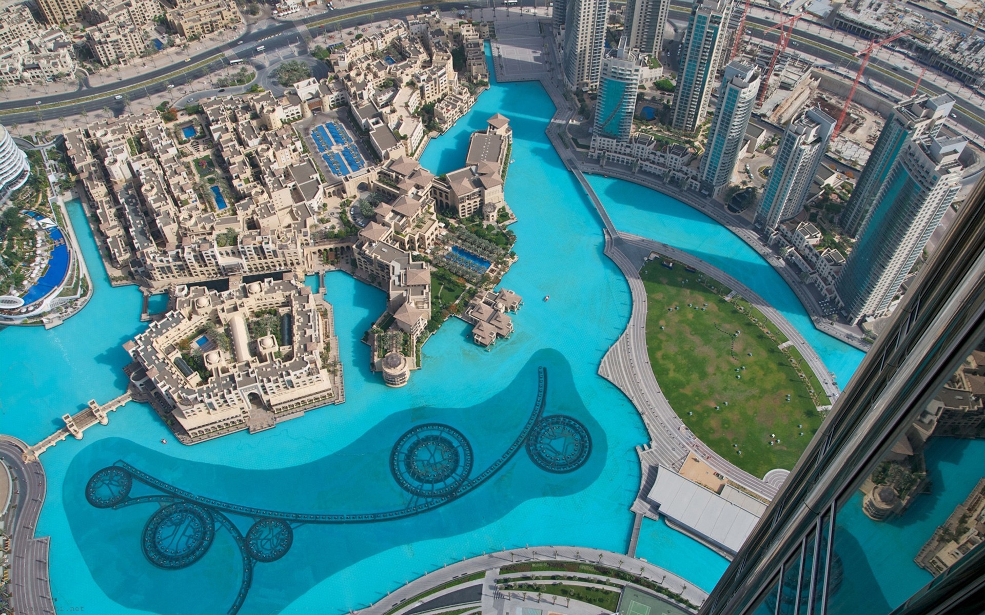 Burj Khalifa Dubai Uae Water Pool