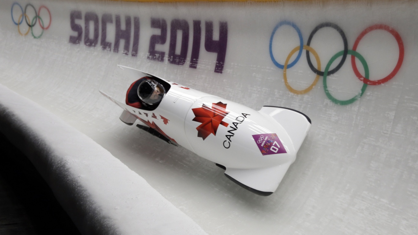 Canadian Bobsled Team In Sochi