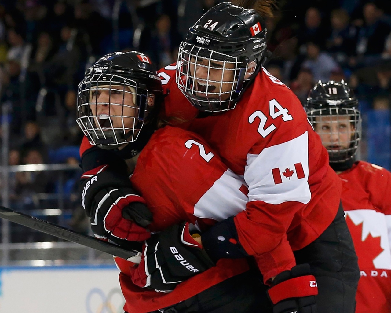 Canadian Ice Hockey Women Team Sochi