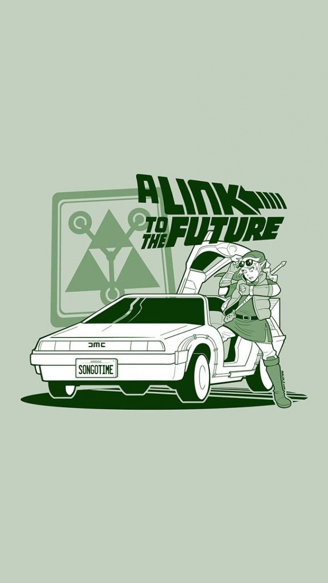 Cartoons Link Cars Comics Funny Back To The Future The Legend Of Zelda Spoof Doc Brown Marty Mcfly Legend Of Zelda Delorean Dmc 12