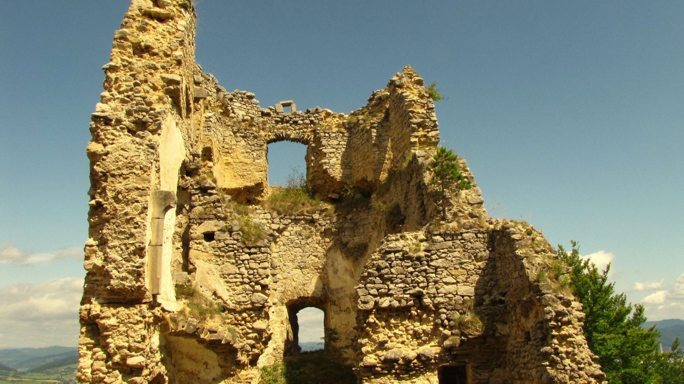 Castle Of Lietava Ruins Zilina Zilina Region Slovakia