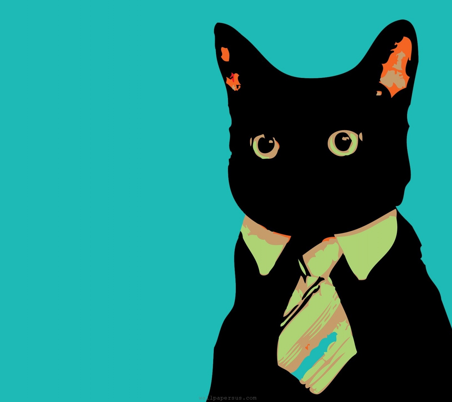 Cats Animals Vector Tie Business Business Cat