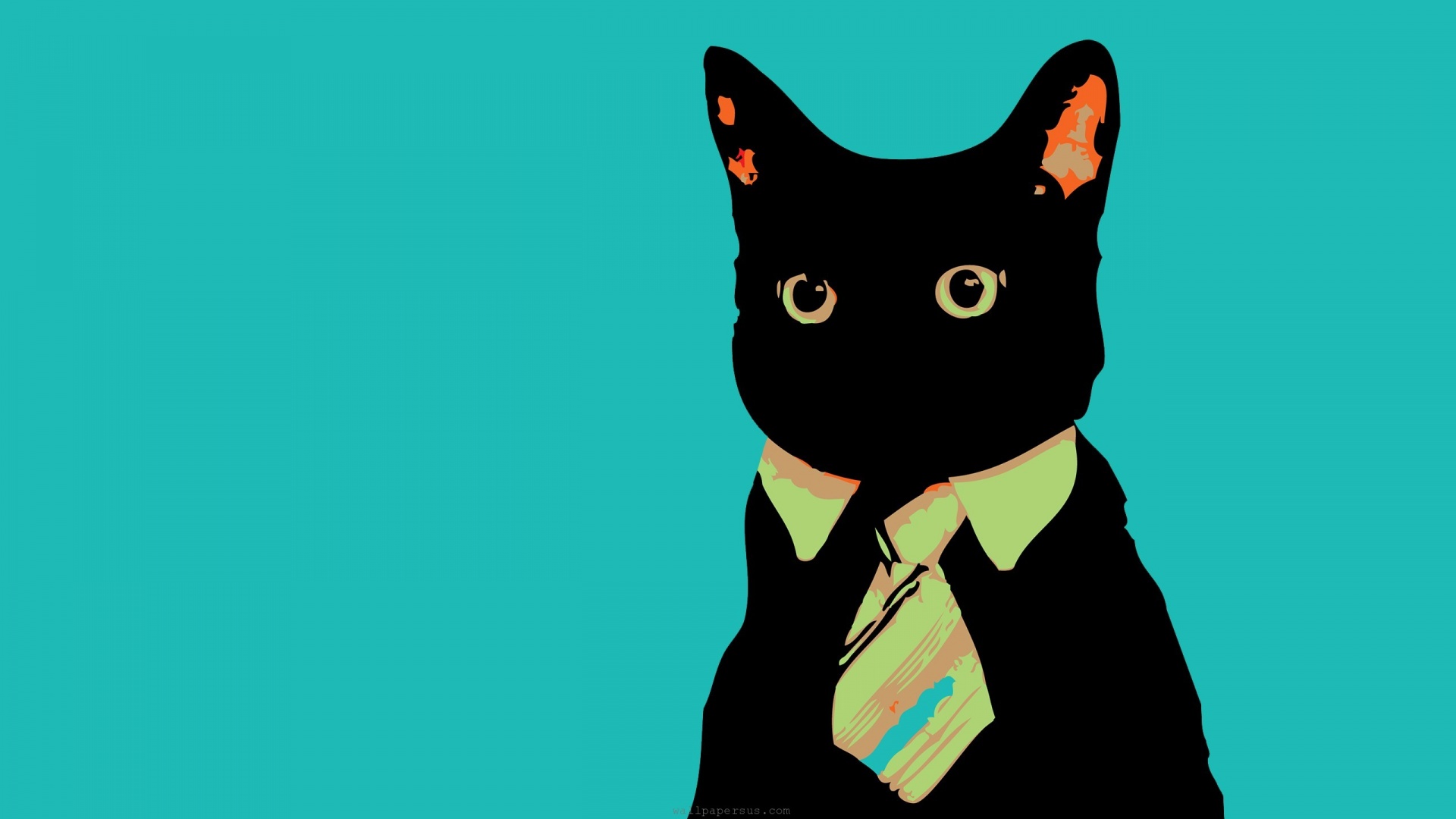 Cats Animals Vector Tie Business Business Cat