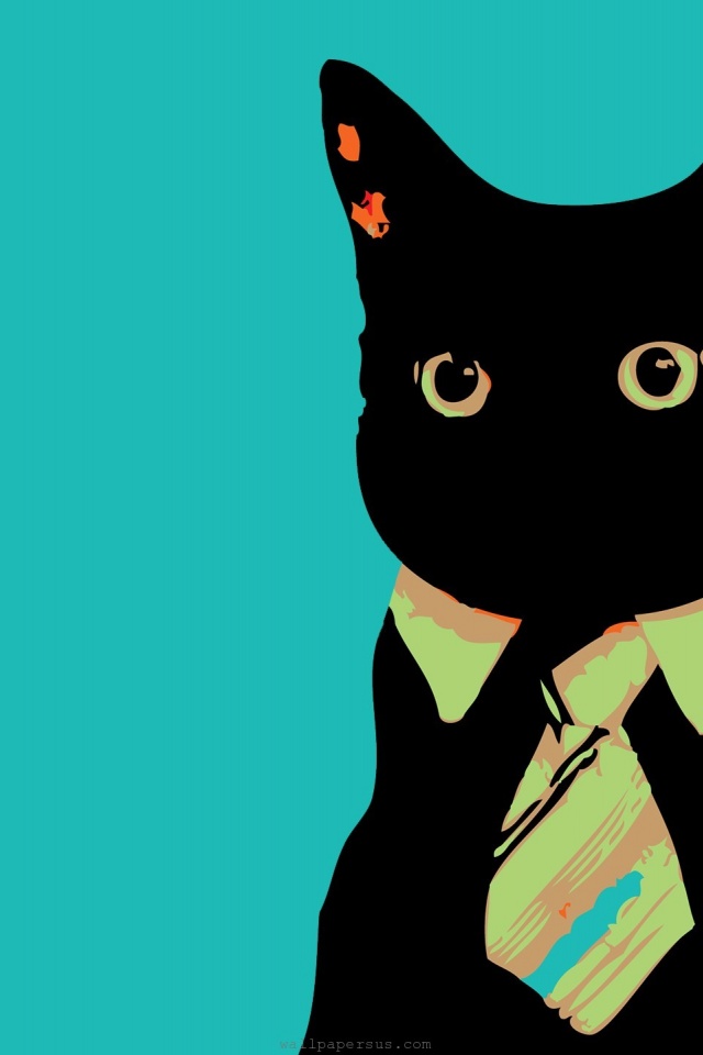 Cats Animals Vector Tie Business Business Cat