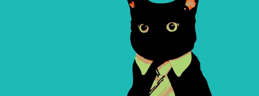 Cats Animals Vector Tie Business Business Cat