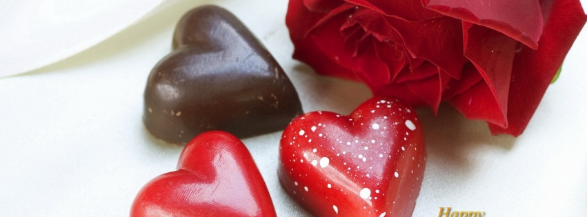 Chocolate Hearts And Rose