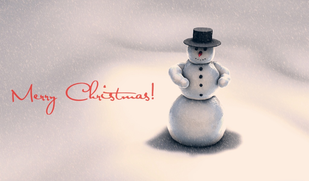 Christmas 3d Snowman