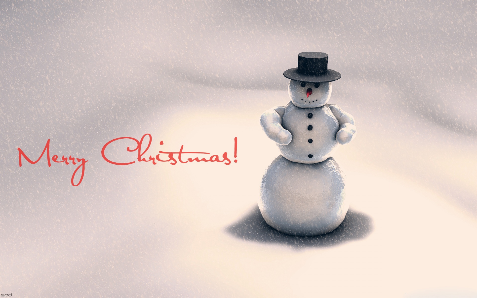 Christmas 3d Snowman