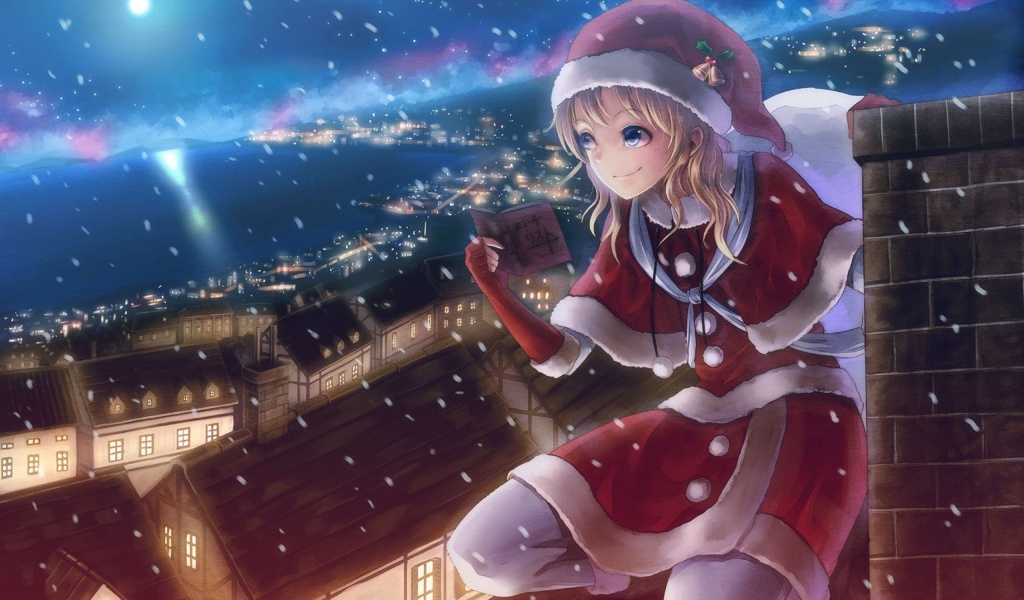 Christmas Anime Girl