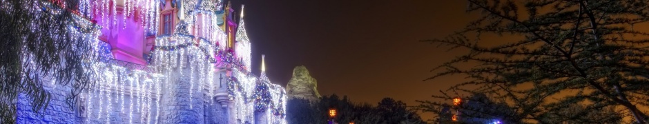 Christmas Castle Disneyland Walt Disney