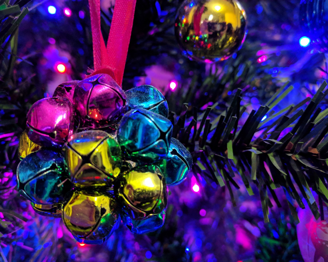 Christmas Colorful Decorated Tree