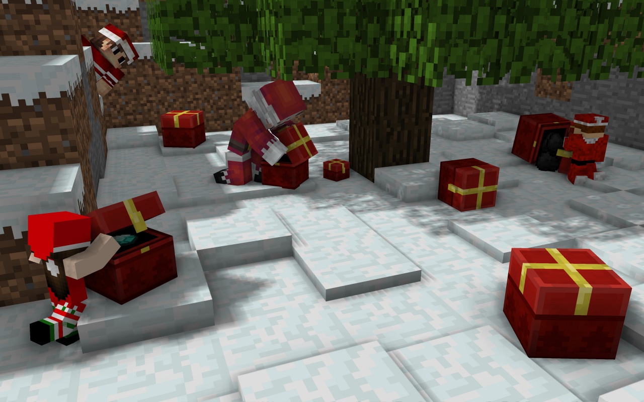 Christmas Minecraft Video Game