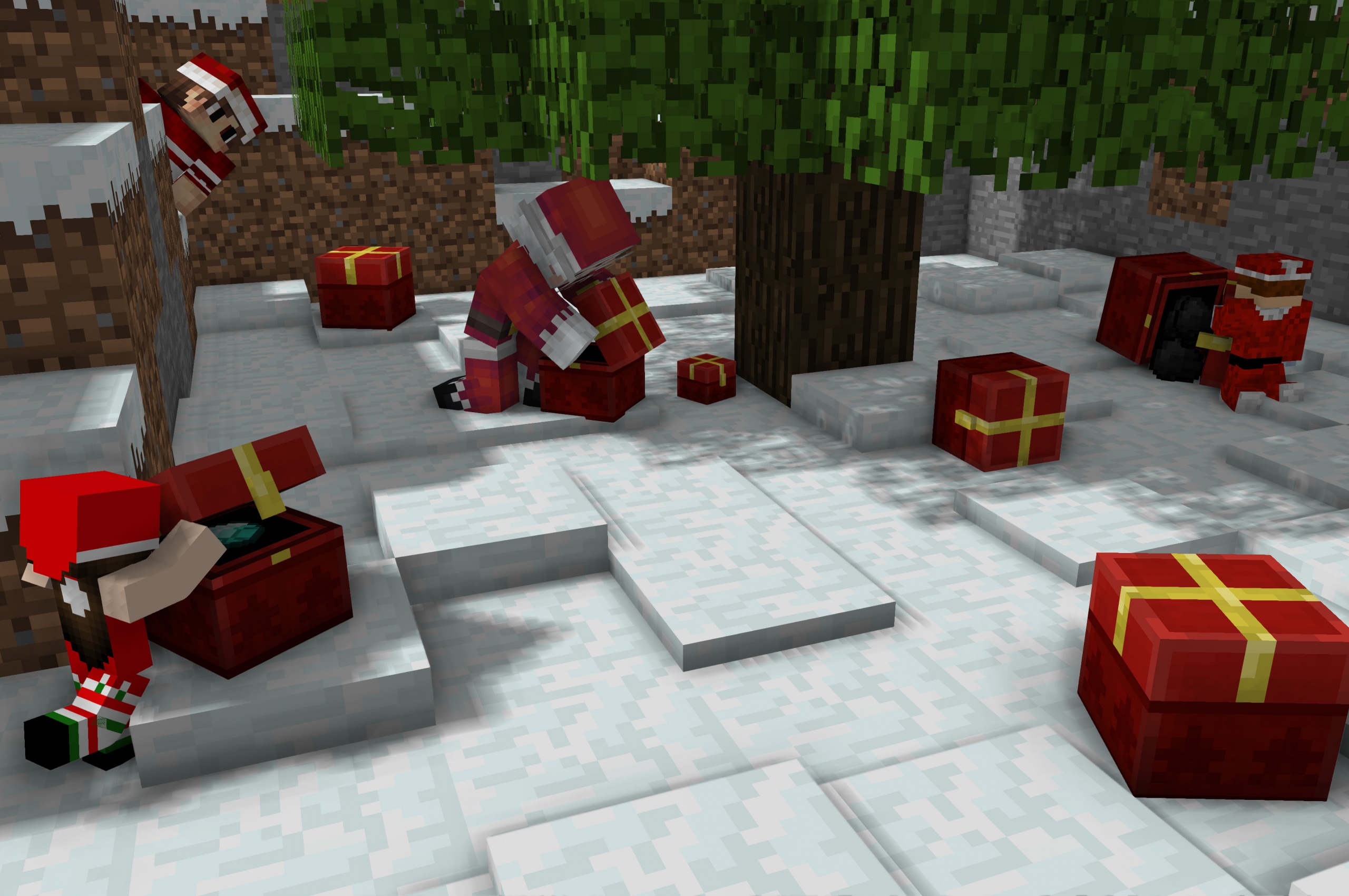 Christmas Minecraft Video Game