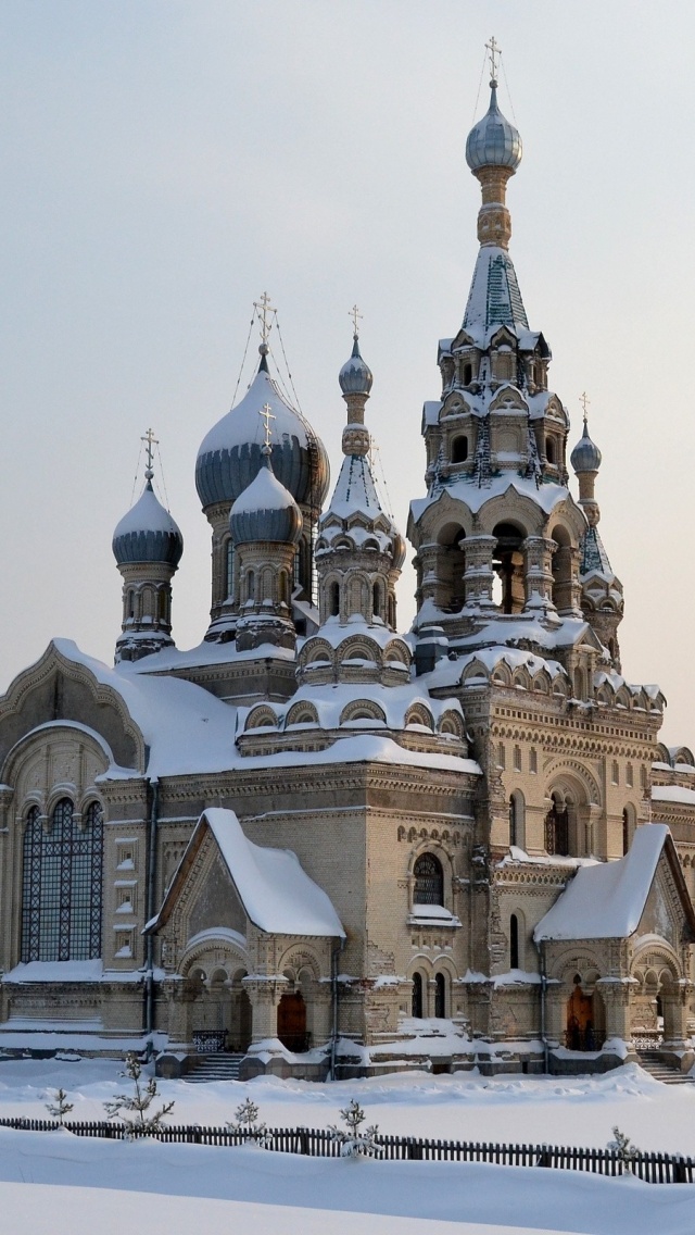 Church Village Spassky Church Yaroslavl Region Snow Winter City Landscape