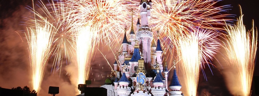 Cinderella Castle Disneyland Fireworks Paris France