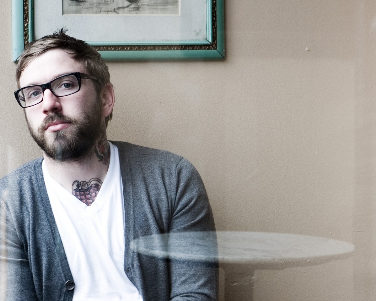 City And Colour Tattoo Glasses Beard Room